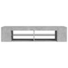 TV-taso LED-valoilla betoninharmaa 135x39x30 cm