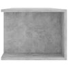 TV-taso LED-valoilla betoninharmaa 135x39x30 cm
