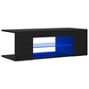 TV-taso LED-valoilla musta 90x39x30 cm