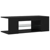 TV-taso LED-valoilla musta 90x39x30 cm