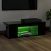 TV-taso LED-valoilla musta 90x39x30 cm