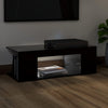 TV-taso LED-valoilla musta 90x39x30 cm