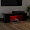 TV-taso LED-valoilla musta 90x39x30 cm