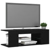 TV-taso LED-valoilla musta 90x39x30 cm