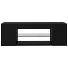TV-taso LED-valoilla musta 90x39x30 cm