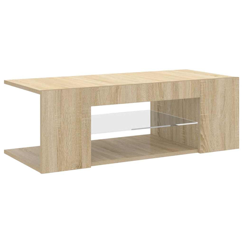Sonoma tammi tv-taso led-valoilla Jair 90x39x30cm
