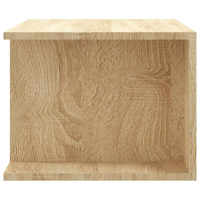 TV-taso LED-valoilla Sonoma-tammi 90x39x30 cm