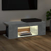 TV-taso LED-valoilla betoninharmaa 90x39x30 cm
