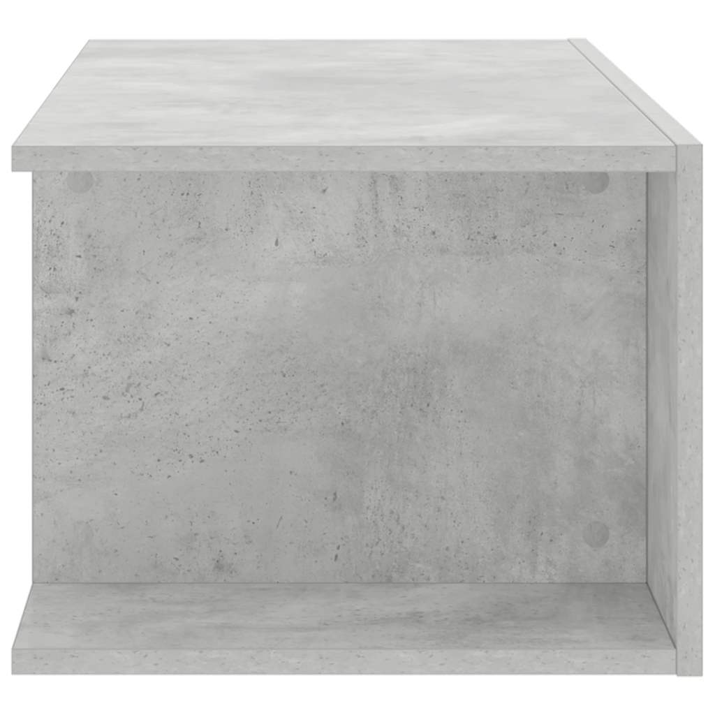 Betoninharmaa tv-taso led-valoilla Jair 90x39x30cm