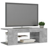 TV-taso LED-valoilla betoninharmaa 90x39x30 cm