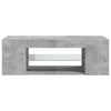 TV-taso LED-valoilla betoninharmaa 90x39x30 cm