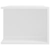 TV-taso LED-valoilla korkeakiilto valkoinen 90x39x30 cm