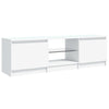 TV-taso LED-valoilla valkoinen 120x30x35,5 cm