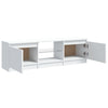 TV-taso LED-valoilla valkoinen 120x30x35,5 cm