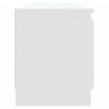 TV-taso LED-valoilla valkoinen 120x30x35,5 cm