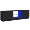 TV-taso LED-valoilla musta 120x30x35,5 cm