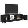 TV-taso LED-valoilla musta 120x30x35,5 cm