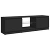 TV-taso LED-valoilla musta 120x30x35,5 cm