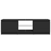 TV-taso LED-valoilla musta 120x30x35,5 cm