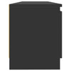 TV-taso LED-valoilla musta 120x30x35,5 cm