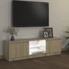 TV-taso LED-valoilla Sonoma-tammi 120x30x35,5 cm