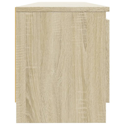 TV-taso LED-valoilla Sonoma-tammi 120x30x35,5 cm