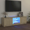 Sonoma tammi tv-taso led-valoilla Dondos 120x30x35,5cm
