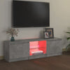 TV-taso LED-valoilla betoninharmaa 120x30x35,5 cm