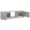 TV-taso LED-valoilla betoninharmaa 120x30x35,5 cm