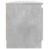 TV-taso LED-valoilla betoninharmaa 120x30x35,5 cm