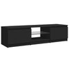 TV-taso LED-valoilla musta 140x40x35,5 cm