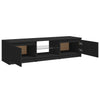 TV-taso LED-valoilla musta 140x40x35,5 cm