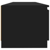 TV-taso LED-valoilla musta 140x40x35,5 cm