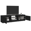 TV-taso LED-valoilla musta 140x40x35,5 cm