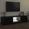 TV-taso LED-valoilla musta 140x40x35,5 cm