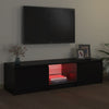 TV-taso LED-valoilla musta 140x40x35,5 cm