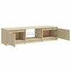 TV-taso LED-valoilla Sonoma-tammi 140x40x35,5 cm