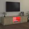 TV-taso LED-valoilla Sonoma-tammi 140x40x35,5 cm