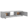 TV-taso LED-valoilla betoninharmaa 140x40x35,5 cm