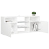 TV-taso LED-valoilla valkoinen 120x30x50 cm