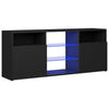 TV-taso LED-valoilla musta 120x30x50 cm