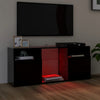 TV-taso LED-valoilla musta 120x30x50 cm