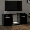 TV-taso LED-valoilla musta 120x30x50 cm