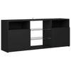 TV-taso LED-valoilla musta 120x30x50 cm