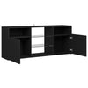 TV-taso LED-valoilla musta 120x30x50 cm