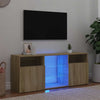 Sonoma tammi tv-taso led-valoilla Zornia 120x30x50cm
