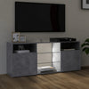 TV-taso LED-valoilla betoninharmaa 120x30x50 cm