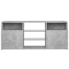 TV-taso LED-valoilla betoninharmaa 120x30x50 cm