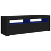 TV-taso LED-valoilla musta 120x35x40 cm