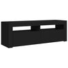 TV-taso LED-valoilla musta 120x35x40 cm